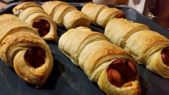 вкусно, еда, сосиски, тесто, печь, оближешь